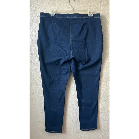 GAP Denim Women's Jeans Sculpt True Skinny High Rise Side Zip Blue 40x27 / 35R - Picture 2 of 12